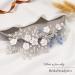 Edary Flower Bride Wedding Hair Vine Silver Crystal Hair Accessories Bridal Pearl Headband Blue Bead Headpiece for Women and Girls - Buy Online on GoSupps.com