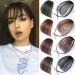 Bangs Hair Clip Bangs Hair for Women Clip In Blunt Fringe Bangs Non-remy Human Hair Air Fringe Bangs Invisible Seamless Indian Natural Straight Flat Bangs Hairpiece Clip in Bangs (Color : Black) - Buy Online on GoSupps.com