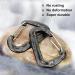 Heavy-Duty Carabiner Set - 1200kg Load Capacity 2 Large Black Snap Hooks for Hammocks Camping Hiking & Fishing - Buy Online on GoSupps.com
