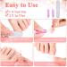 Shop Melliex 120 Piece French Artificial Toenail Kit - Full Cover Nail Tips for Women | 12 Sizes Easy Stick-On & Smooth Finish - International Shipping Available - Buy Online on GoSupps.com