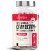 Cranberry Capsules 35 000mg High Strength - with Probiotics/Bio Cultures and Vitamin C - 150 Capsules (not Tablets) - Advanced Cranberry Extract Supplement - Made in UK by VitaBright