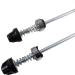 DEER U Road Mountain Bicycle MTB Wheel Hub Quick Release Skewer Pair of Front and Rear Skewers, 145/180mm, Silver - Buy Online on GoSupps.com