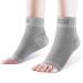 AVIDDA Plantar Fasciitis Socks with Heels Arch Supports Compression Sleeves Ideal for Arthritis Pain Relief and Suitable for Sports Ankle Supports for Men and Women Grey-1-S S Grey Pair