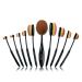 Vitalmaxx Make Up brush Set Contouring Deluxe |Professional face brush set |Cosmetic brush and eyeshadow Beauty set 10-part
