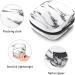 Portable White Marble Women's Lift Storage Bag - Stylish Period Kit & Pocket Feminine Product Holder - Buy Online on GoSupps.com