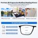 Multifocal Progressive Transition Photochromic Reading Glasses - Blue Light Blocking Spring Hinge Black-Clear 1.5x | Buy Internationally - Buy Online on GoSupps.com