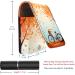 Travel Lipstick Organizer Case - Portable Makeup Bag with Mirror | Autumn Tree Leaf Bike Pattern - Buy Online on GoSupps.com