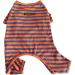 BT BEAR Colorful Striped Dog Pajamas - Soft Cotton Bulldog Costume for Small & Medium Dogs (XXL Blue/Orange) - Buy Online on GoSupps.com
