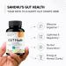 Sandhu's Gut Health - Prebiotic Probiotic Postbiotic & L-Glutamine | Digestive Health Colon Probiotic Total Supplements | 120 Delayed Release Capsules - Buy Online on GoSupps.com
