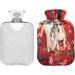 Cozy Dog & Cat Christmas Hot Water Bottle | 2L Fleece Cover for Hot/Cold Compression - Buy Online on GoSupps.com