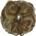 Curly Messy Bun Hair Piece Scrunchie Extension | Ash Blonde Mix Ginger | Updo Hairpiece for Women | Synthetic Chignon Ponytail Accessory - Buy Online on GoSupps.com