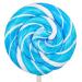 Blueberry Premium Sweet Whirls lollipops 24 count 60 Grams & 3.25" Diameter per piece
