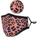Washable Reusable 3 Layers Cotton Cloth Mask - Pink Leopard Print - One Size Fits Most | Eco-Friendly Face Covering - Buy Online on GoSupps.com