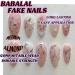 BABALAL Pink Almond Press on Nails - Medium Acrylic Nails with Flower Heart Charm Design - 24pcs Handmade False Nails ANI02 for Stunning Looks - Buy Online on GoSupps.com