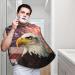 American Flag Firework Eagle Shaving Bib - Waterproof US Flag Beard Apron | Perfect Gifts for Dad | One Size Fits All - Buy Online on GoSupps.com