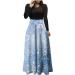Christmas dress for women costume cartoon pulli dress bag Christmas elk party clothes christmas dress hoodie dress oversize long -arm hooded hoodies top jumper autumn winter sky blue m