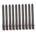 SOESFOUFU 10 Pcs Eye Shadow Brush Women Eyeshadow Brush Eye Makeup Cosmetic Black Stainless Steel