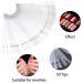 100 Pcs Nail Display Tips with Ring & Number Stickers - Transparent Color Card Plates for DIY Nail Art & Studios | International Shipping - Buy Online on GoSupps.com