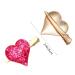 Valentine's Day Glitter Heart Hair Clips - Red & Pink Alligator Clips for Women & Girls - Buy Online on GoSupps.com