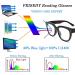 FEISEDY Retro Square Blue Light Blocking Reading Glasses - Thick Frame Anti Glare Digital Eyestrain Reader B2523 Black 1.75x - International Shipping Available - Buy Online on GoSupps.com