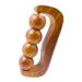 Hathkaam Wooden Massage Roller, 7" Rosewood Unisex Handheld Massager Roller for Full Body Pain Relief, Back, Neck & Shoulder, Pain Acupressure Deep Tissue 4 Wheel Massage Therapy Equipment 7 Inches