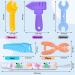 Scuwtocn Baby Teething Toys 5 Pack - BPA Free Silicone Teether Relief for Sore Gums - Molar Gifts for 12-18 Months Baby - Hammer Set (Multicolour) - Buy Online on GoSupps.com