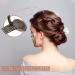 Invisible Fluffy Hair Pad Set for Women - 4 Pieces Puff Hair Head Cushion in Brown & Black - Buy Online on GoSupps.com