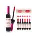 DEALPLUSDEAL MAN ZI MIAO Wine Lip Tint - 6 Pcs Set Long Lasting Color Waterproof Wine Bottle Design Lip Gloss Lip Makeup Liquid Lipgloss