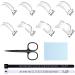 Invisible Ring Sizer Adjuster Spacer Guards with Ring Gauge Measuring Tool - 96 Pieces Set for Man and Woman Rings - Buy Online on GoSupps.com