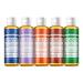 Dr. Bronner's - Pure-Castile Liquid Soap (4 Ounce Variety Pack) Peppermint Lavender Tea Tree Eucalyptus Almond - Made with Organic Oils 18-in-1 Uses: Face Body Hair Laundry Pets and Dishes