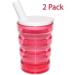 Rehabilitation Advantage 8oz Long Spout Feeding Cup Set of 2 - Red | Easy-to-Use for Rehabilitation and Daily Use - Buy Online on GoSupps.com