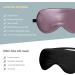 100% Natural Mulberry Silk Eye Mask for Sleeping with Ear Plugs and Travel Pouch - Adjustable 19 Momme Organic Silk Sleep Mask for Women - Grey Purple - Buy Online on GoSupps.com
