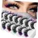 FRCOLOR 7 Pairs Fake Eyelashes False Lashes Cosmetic Lashes Women Lashes with Color Colored Lashes False Lash Extensions Individual Lashes Curl Lash Clusters Chemical Fiber Extend Cosplay - Buy Online on GoSupps.com