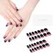 Danni & Toni Half Hardened Gel Nail Films - Rolling Hills Black & Rosa UV Gel Foil Stickers | Self-Adhesive Wraps for Stunning Nail Designs | 28 Stickers - Buy Online on GoSupps.com