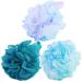 Lot de 3 ponges de bain exfoliantes en luffa pour le corps