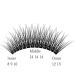 Natural Cluster Eyelash Extensions 8-14mm Mixed Pack - C Curl Fishtail Lashes 0.07mm - Buy Online on GoSupps.com
