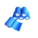 Transun Moo 6 Pack 3 x 5 Yards Self Adhesive Bandage Wrap Breathable Cohesive Vet Wrap for Pets Elastic Self-Adherent Tape TM-WDSABS 0
