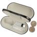 Zerodeko 2-in-1 Glasses Case Double Layer Storage Case with Mirror Tweezers and Applicator Double-Sided Portable As Shown 1