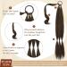 Sofeiyan 86cm Braid Extensions Ponytail - Natural Synthetic Hair Tie Extensions for Women - Black & Brown Tones (Pack of 1) - Buy Online on GoSupps.com