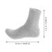 Lurrose Men's Moisturizing Cotton Gel Socks - Foot Repair & Care Treatment for Dry Cracked Skin - 2 Pack Light Gray - Buy Online on GoSupps.com