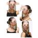 Baisdan Face Veil Belly Dance Costume - Beaded Mesh Halloween Accessory (One Size, Black) - Buy Online on GoSupps.com