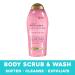 OGX Pink Sea Salt & Rosewater Body Scrub & Wash 19.5oz - Sulfate-Free, Light Exfoliating Formula - Pack of 1 | Soothing Body Care - Buy Online on GoSupps.com
