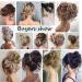 Maforsoon Wavy Curly Messy Bun Claw Hairpiece | Synthetic Hair Extension for Women - Buy Online on GoSupps.com