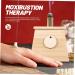 Sewoart Moxibustion Box & Tooth Gemstones - Body Massage Tool Moxa Gel Burner Wooden & Metal Housing - Buy Online on GoSupps.com