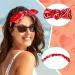 Prasacco 2 Pieces Bandana Headband for Women and Girls Knot Retro Print Headbands Elastic Headband Adjustable Headwrap Rabbit Ear Hairband Hair Accessories for Girls and Women (Red White) White/Red - Buy Online on GoSupps.com