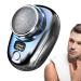 Pocket Size Shaver - Metal Pocket Electric Shaver | Portable Electric Shaver with Battery Display Washable Electric Shaver with Travel Case Fast Charging for IDAL Gift Silver B:sq026 Shaver Gradient Blue