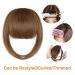 French Bangs Hair Clip Extension - Natural Full Front Neat Bangs with Temples - Dark Brown (Pack of 1) - Buy Online on GoSupps.com