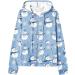 Yihaojia Oversized Boyfriend Sweatshirt for Women Casual V Neck Button Up Loose Pullover Sweatshirts Tops for Fall Light Blue#37 Small - Buy Online on GoSupps.com