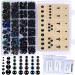 Winlyn 282 Pcs Colorful & Black Plastic Safety Eyes with Washers for Amigurumi Crafts - Assorted Sizes - Buy Online on GoSupps.com