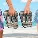 Mnsruu Ethno-Style Flip-Flops | Boho Floral Design for Home Spa & Travel | XS Multicolored - Unisex Comfort - Buy Online on GoSupps.com